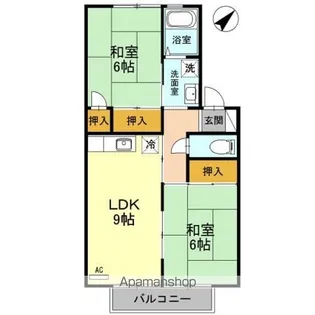 アメニティー中川【2階】の間取り