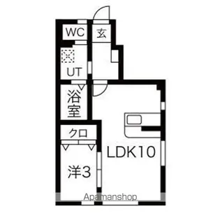 メゾンドショコラ【101号室】の間取り