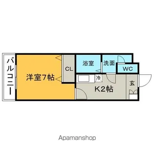 ACTIVE UMEMITSU【4階】の間取り