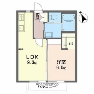 ディアスT&H A【201号室】の間取り