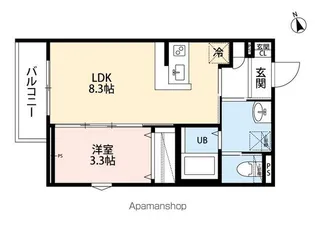 robot home 北柏Ⅱ【2階】の間取り