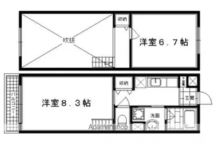 ハンズレジデンス二条【507号室】の間取り