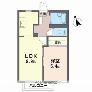 フレグランスM【A202号室】の間取り
