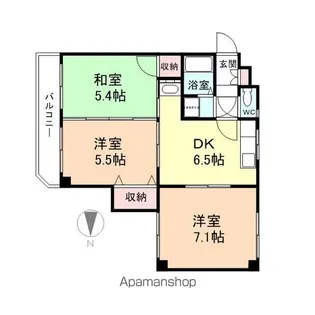 ル・シェール【3階】の間取り