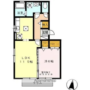 グリーンハイツ【1階】の間取り