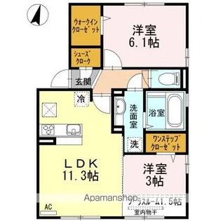 ベルフォーレ【1階】の間取り