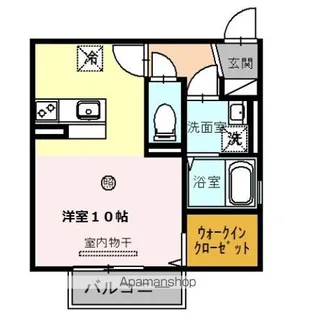 シャトレー彦根【202号室】の間取り