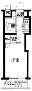 メインステージ保土ヶ谷【204号室号室】の間取り