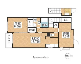 ティンカーベル【2階】の間取り