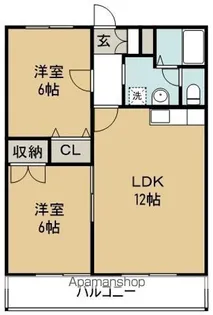 エクセレントフレア【105号室】の間取り