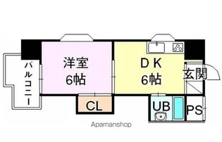 第2ゴトービル【3階】の間取り