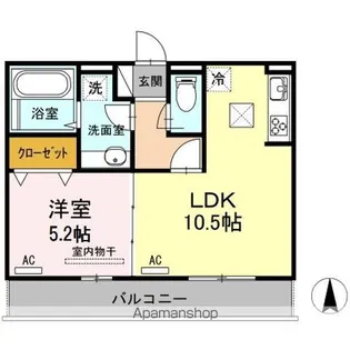 アメニタ【1階】の間取り