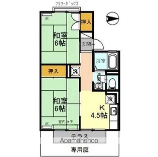 パレーシャル柳田【103号室】の間取り
