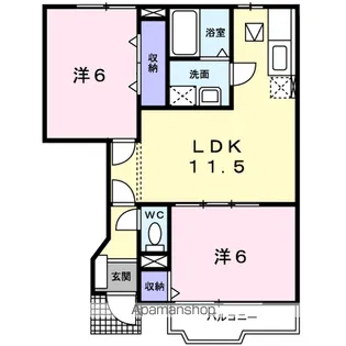 エターナルサクセス【1階】の間取り