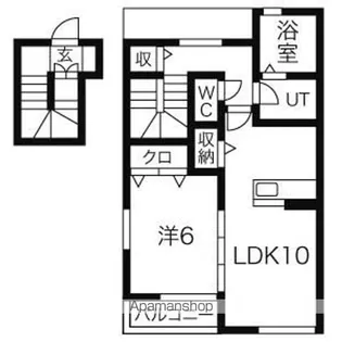 南風【2階】の間取り