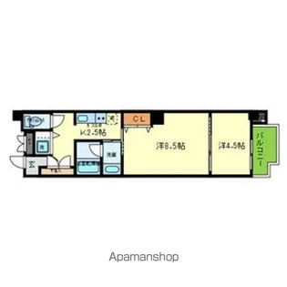 日本橋コゥジィアパートメント【302号室号室】の間取り