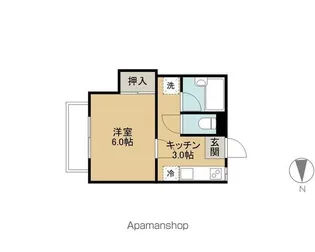 アーバンハイツ東照宮【202号室】の間取り