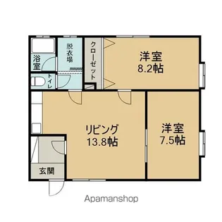 コーポたかしげ【101号室】の間取り