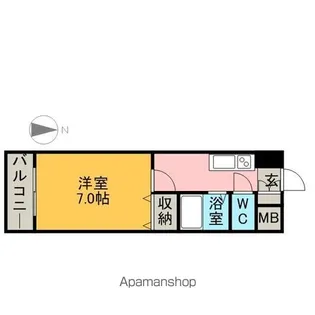 リベルテ大金【1階】の間取り