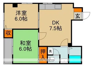 ノッピーハイム【4階】の間取り