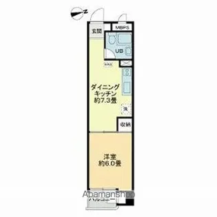 シャンボール天満【5階】の間取り