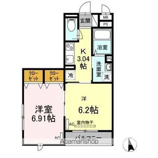 セジュール西台2【2階】の間取り