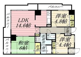 ファミールタワープラザ岡山イーストタワー【301号室】の間取り