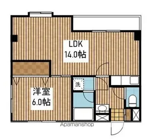 リバティープラザ東大通【8階】の間取り