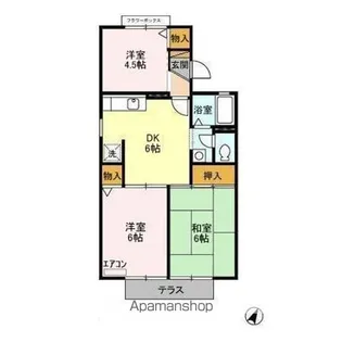 ロイヤルタウン泉 D【1階】の間取り