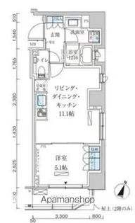 パークアクシス赤坂見附【7階】の間取り