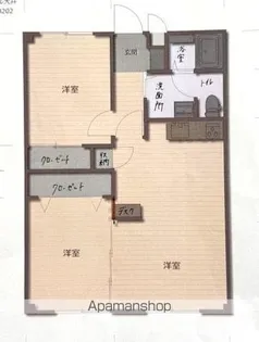 フォブール大井B【2階】の間取り