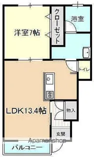 プランドール【101号室】の間取り