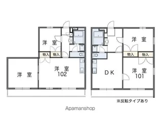 レオパレスGREEN・VIEW【3階】の間取り