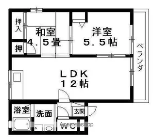 滋賀県栗東市綣1丁目【アパート】の間取り