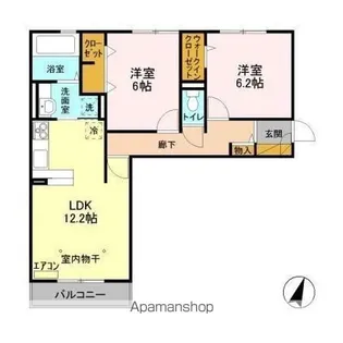 コンフォールコート【3階】の間取り
