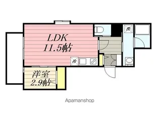 アヴァンティ久留米中央【2階】の間取り
