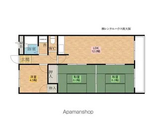 森田マンションⅠ【202号室】の間取り