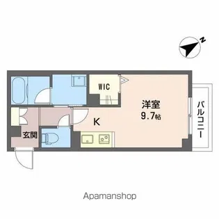 ダ・カーポ祇園ANNEX【304号室】の間取り