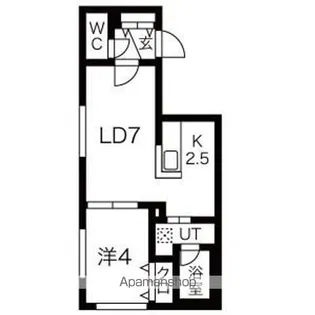 ENCORE菊水(アンコール菊水)【3階】の間取り