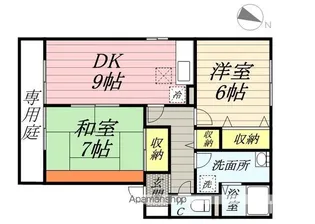 クレセント中島【1階】の間取り