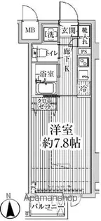 HF東中野レジデンス【2階】の間取り