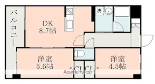 グレイスピア大津3【4階】の間取り