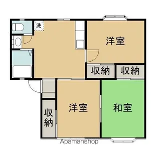 岩手県盛岡市月が丘1丁目【アパート】の間取り