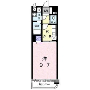 ガーデンパレス秋根【4階】の間取り