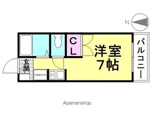 ハイツSUGIYAMA【206号室】の間取り