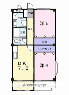 エクセラン 泉【2階】の間取り