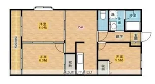 アピカールカシマ【2階】の間取り