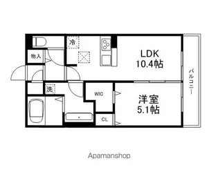 滋賀県栗東市岡【アパート】の間取り