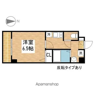 万宝マンション【6階】の間取り