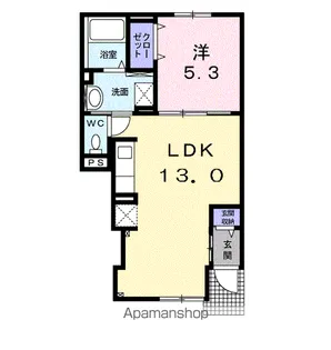 エルム プラシード 13号館【1階】の間取り